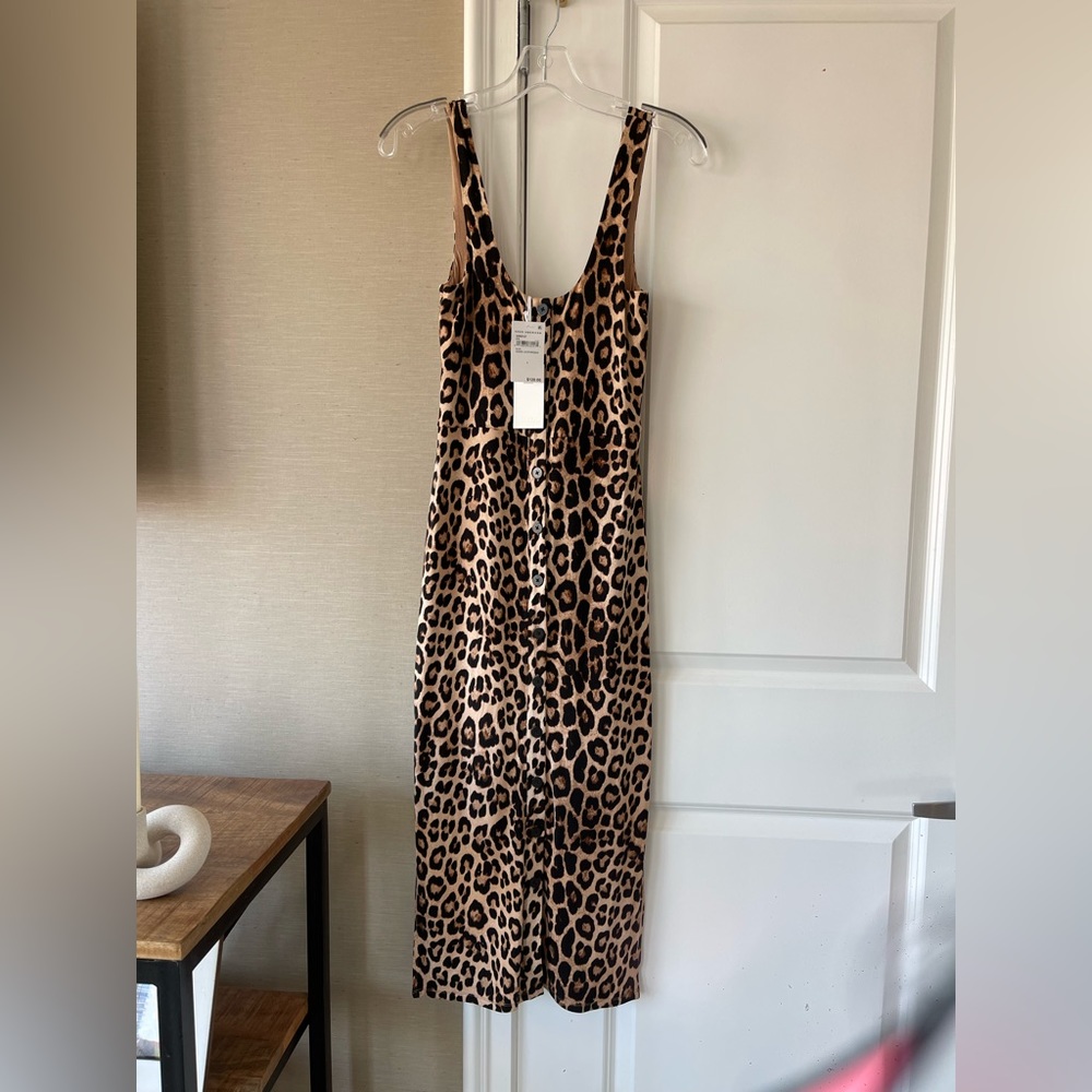 Good American Good Touch Button Front Dress